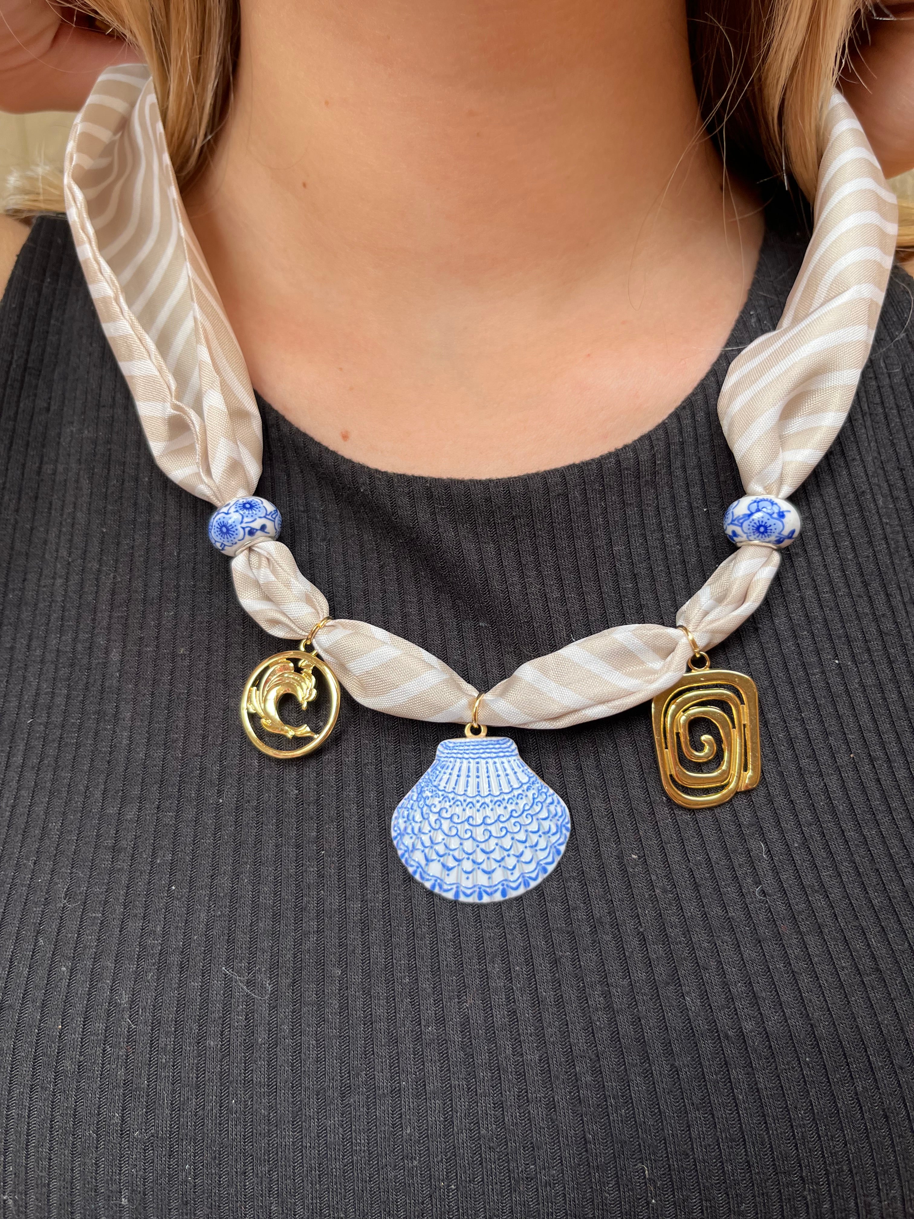 Bandana Charm Necklace