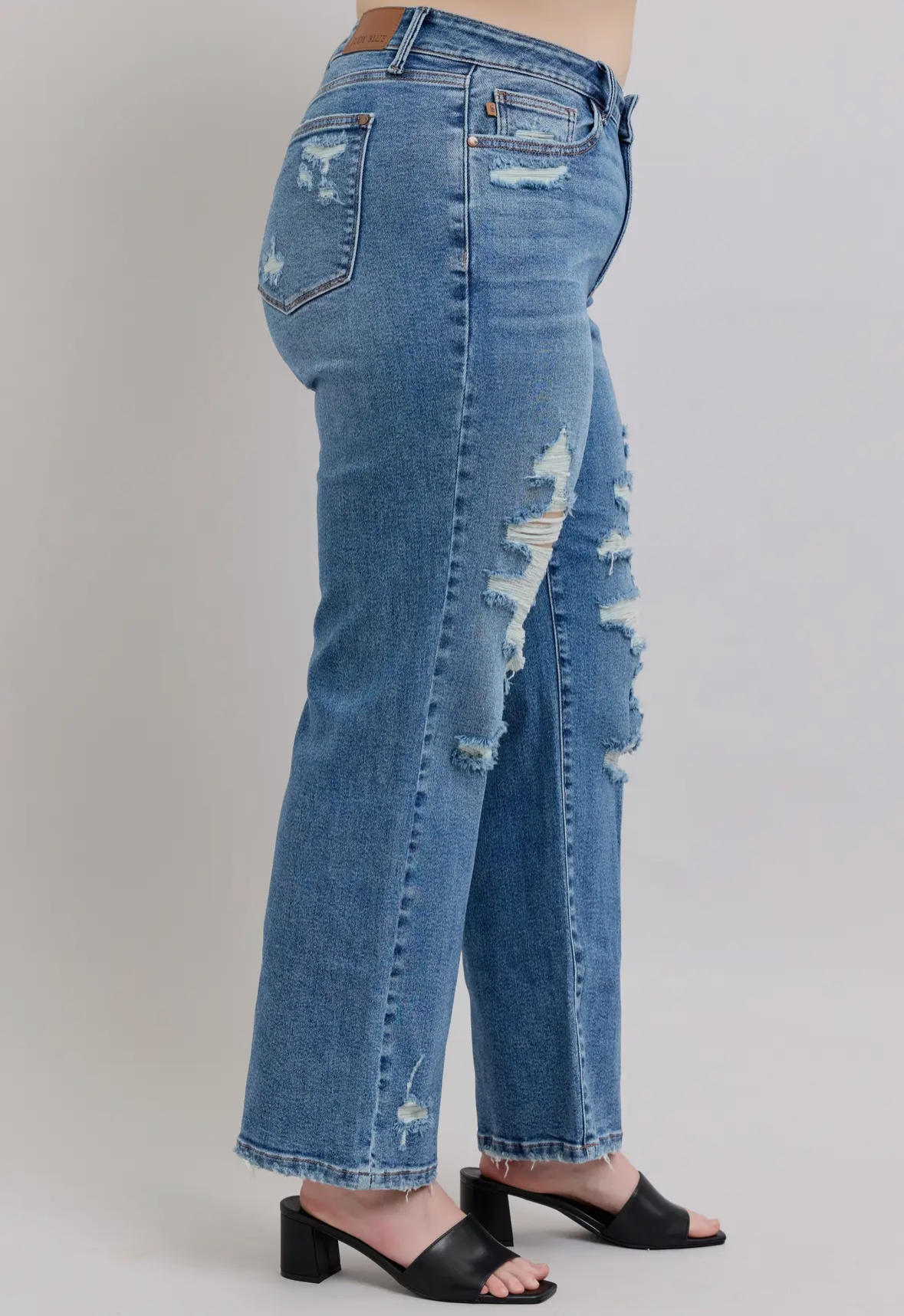 Judy Blue Straight Leg w/ Heavy Destroy