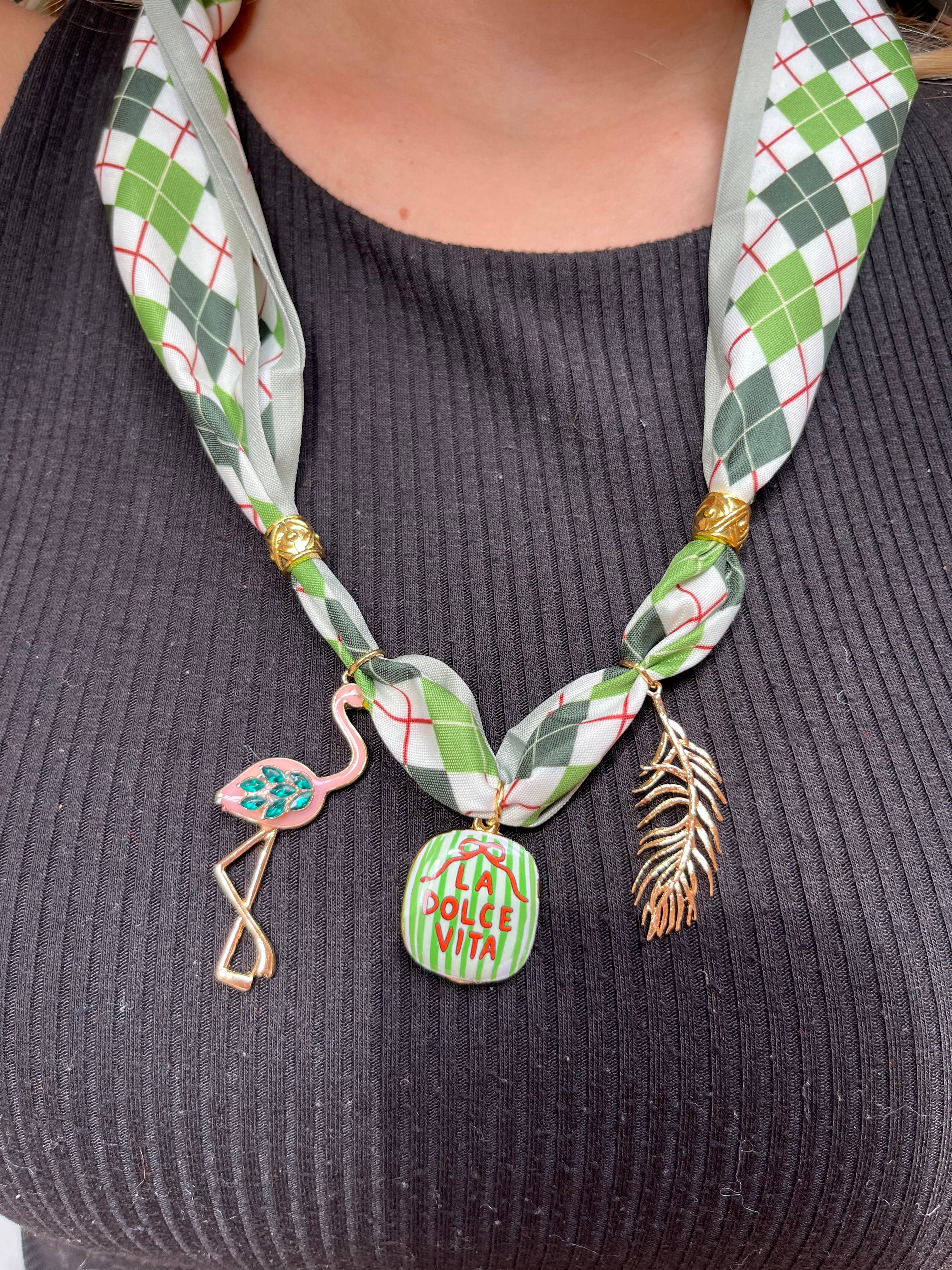 Bandana Charm Necklace