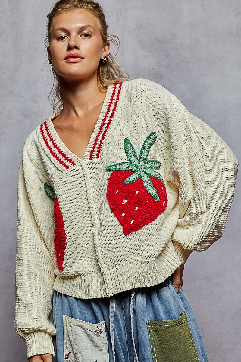 POL Strawberry Sweater