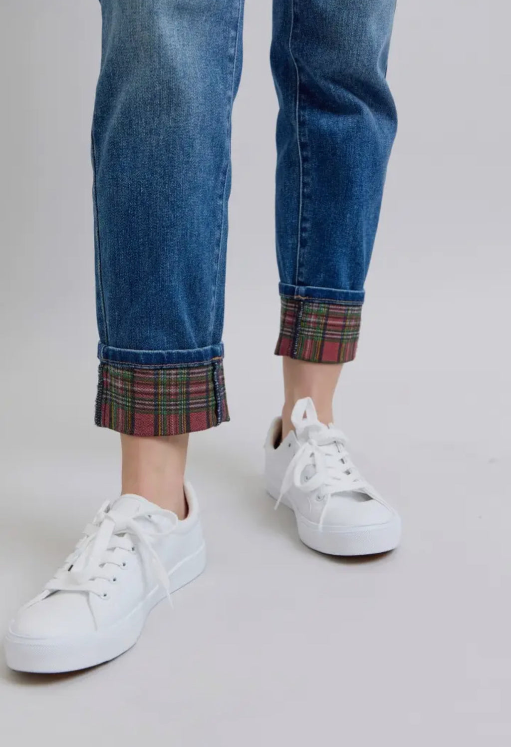 Judy Blue Plaid Cuff