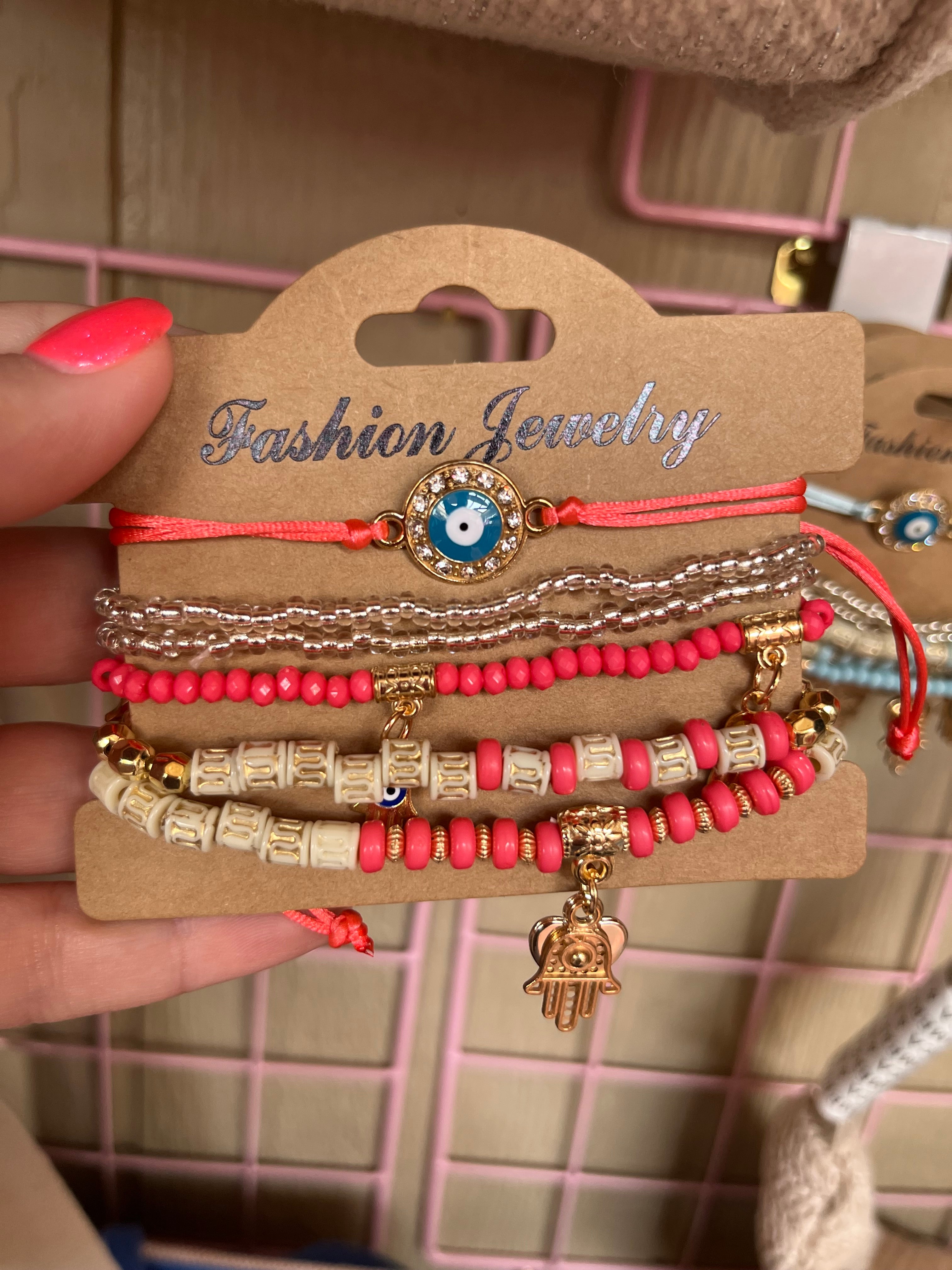 Eye Bead Bracelet Set