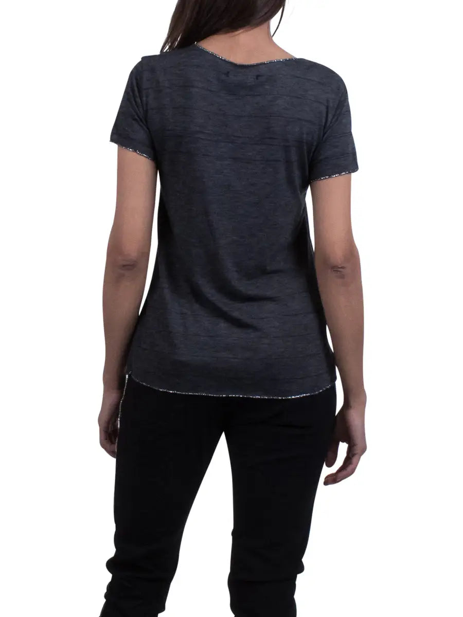 Silver Accents Top