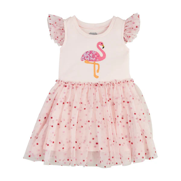 MudPie Toddler Flamingo Dress