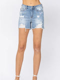 Judy Blue Paint Splatter Shorts