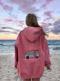 Sunkissed Coconut Embroidered Van Hoodie