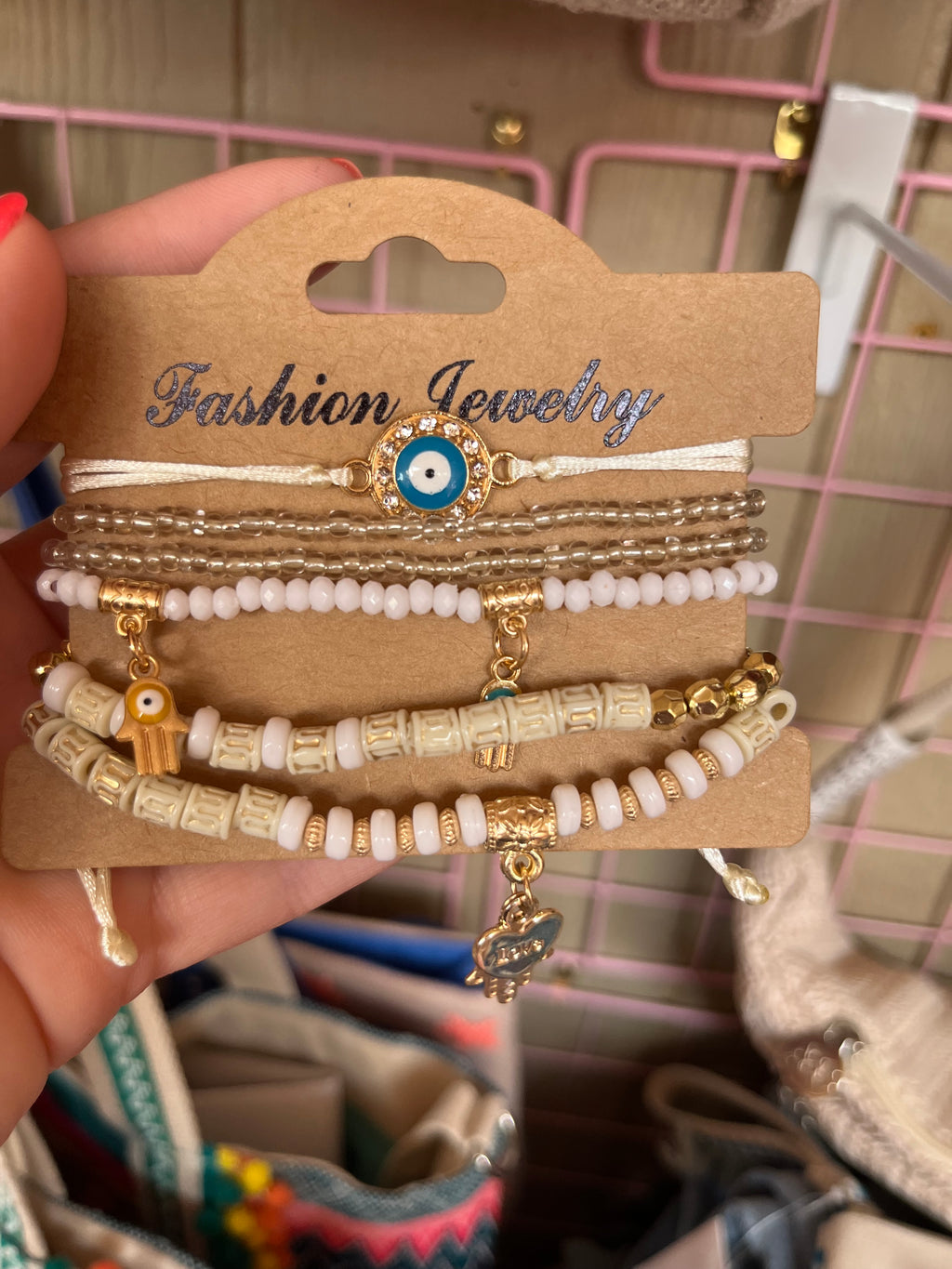 Eye Bead Bracelet Set
