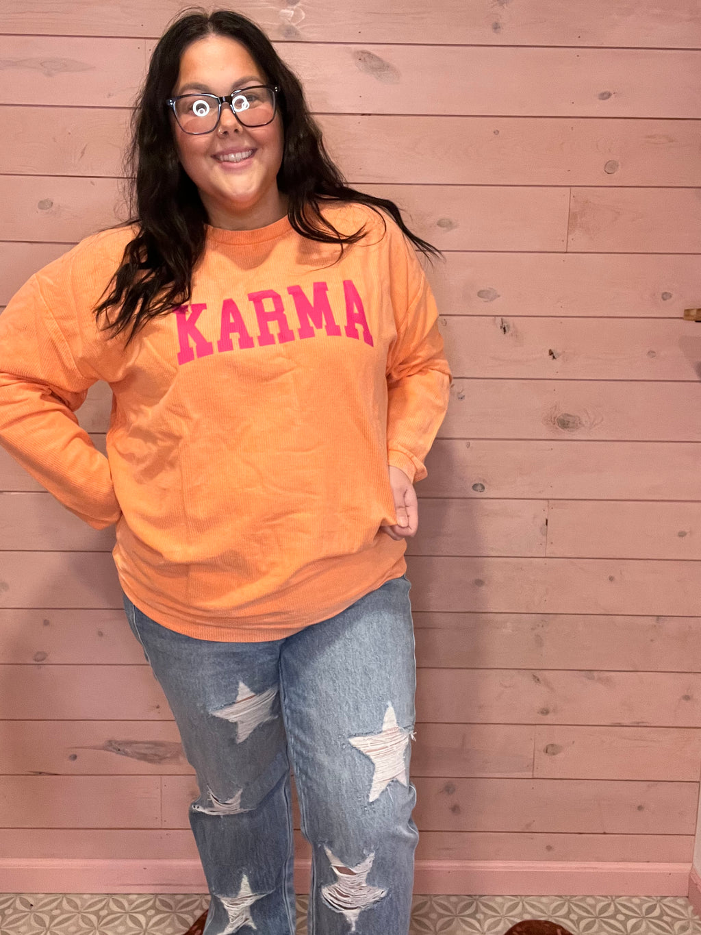 Karma Ribbed Crewneck