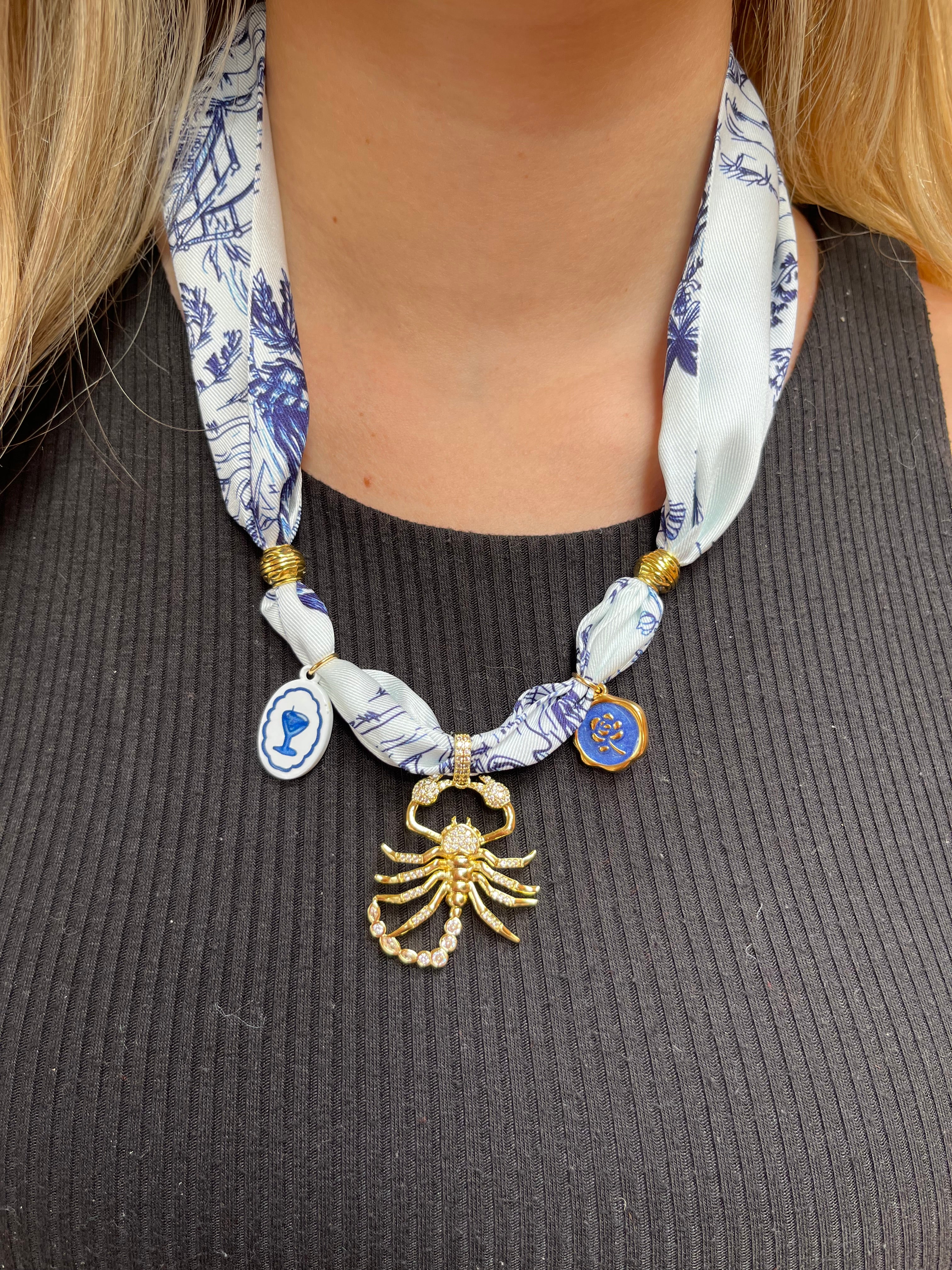 Bandana Charm Necklace