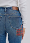 Judy Blue Slim Plaid Patch