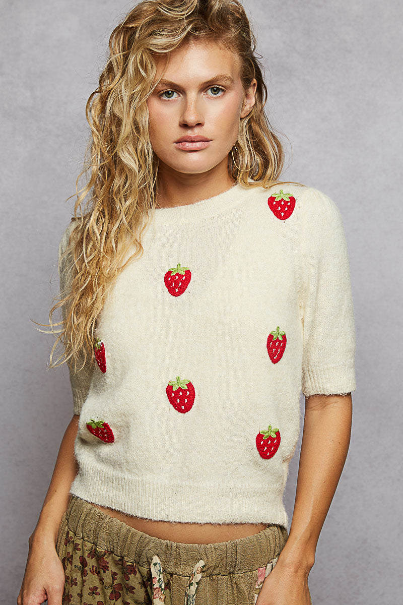 POL Strawberry Sweater