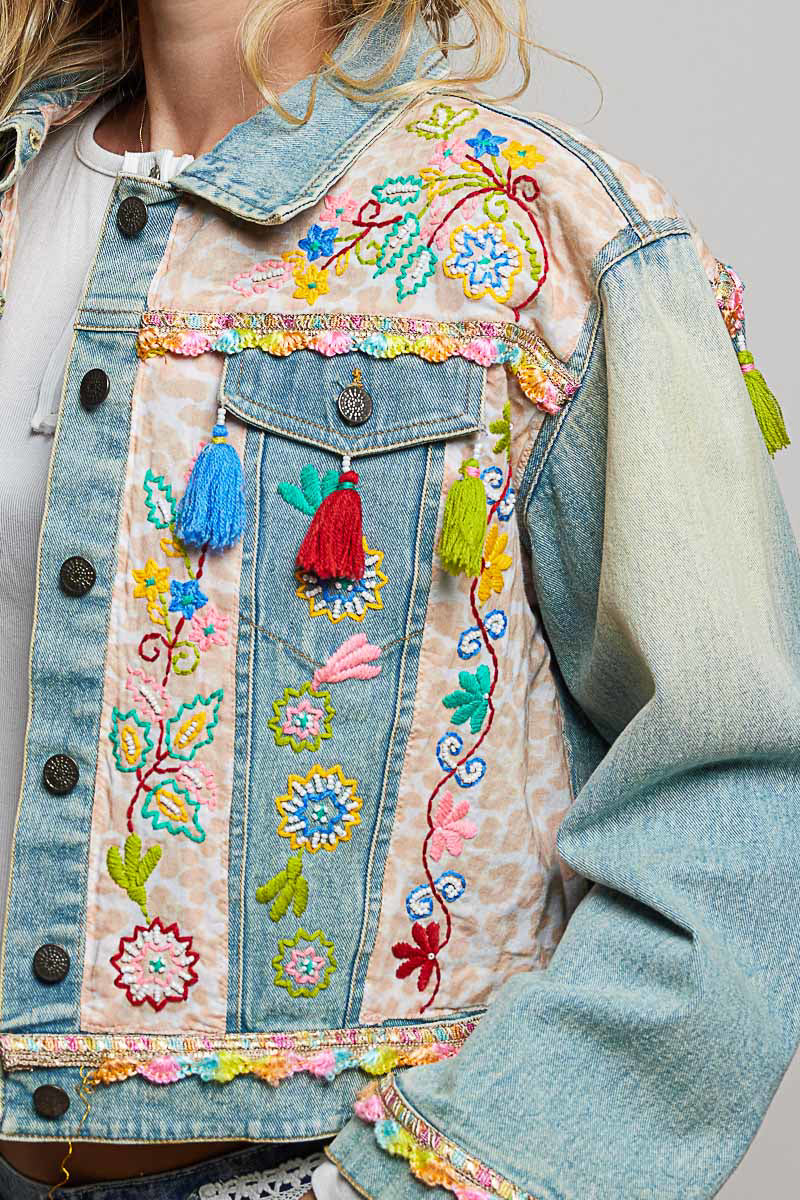POL Summer Fun Denim Jacket