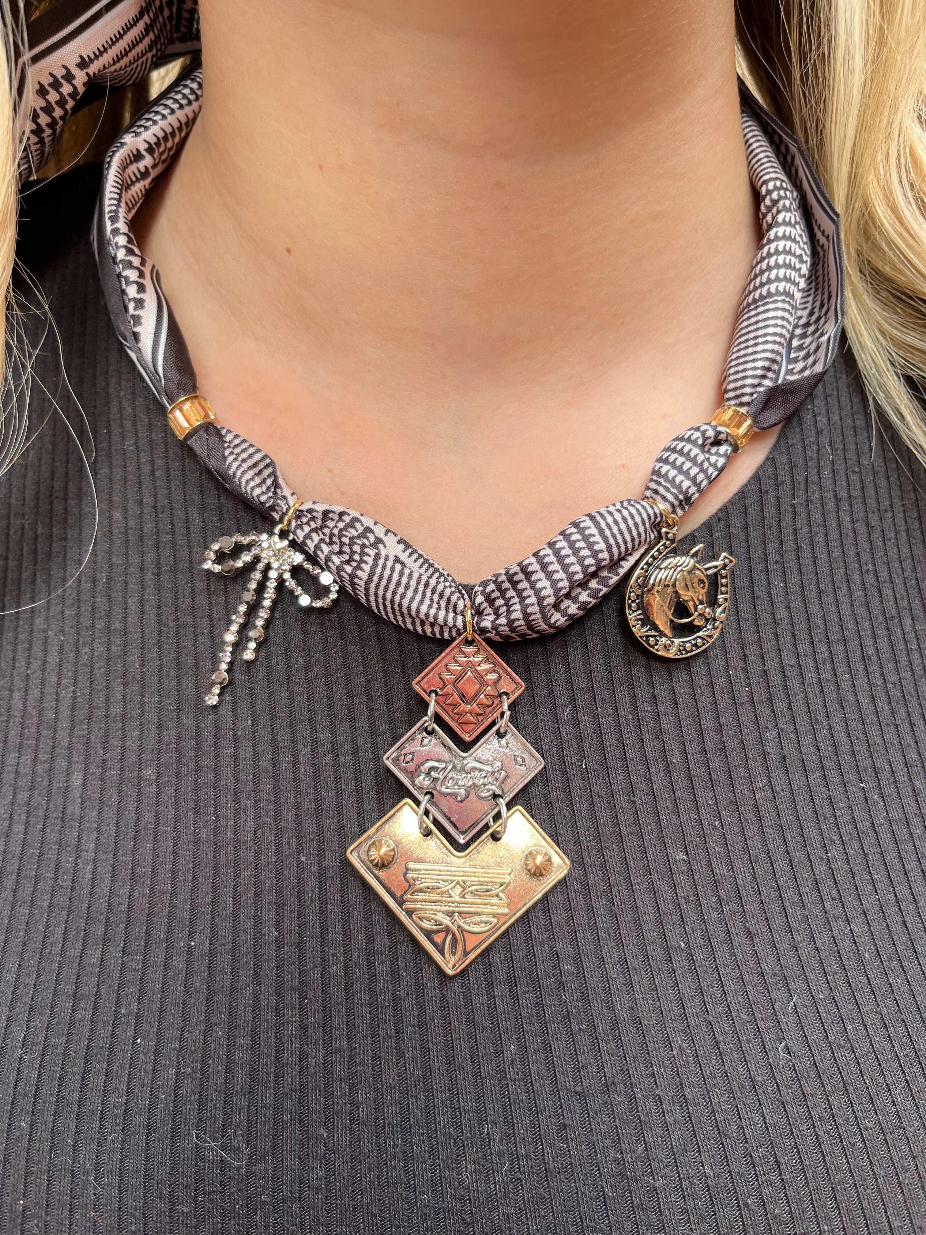 Bandana Charm Necklace