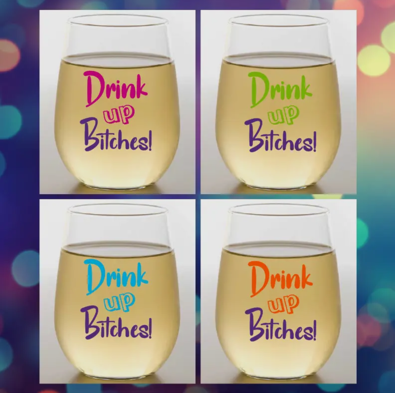 Unbreakable Tritan Wine Glasses 2pack check different styles.