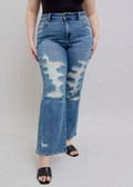 Judy Blue Straight Leg w/ Heavy Destroy
