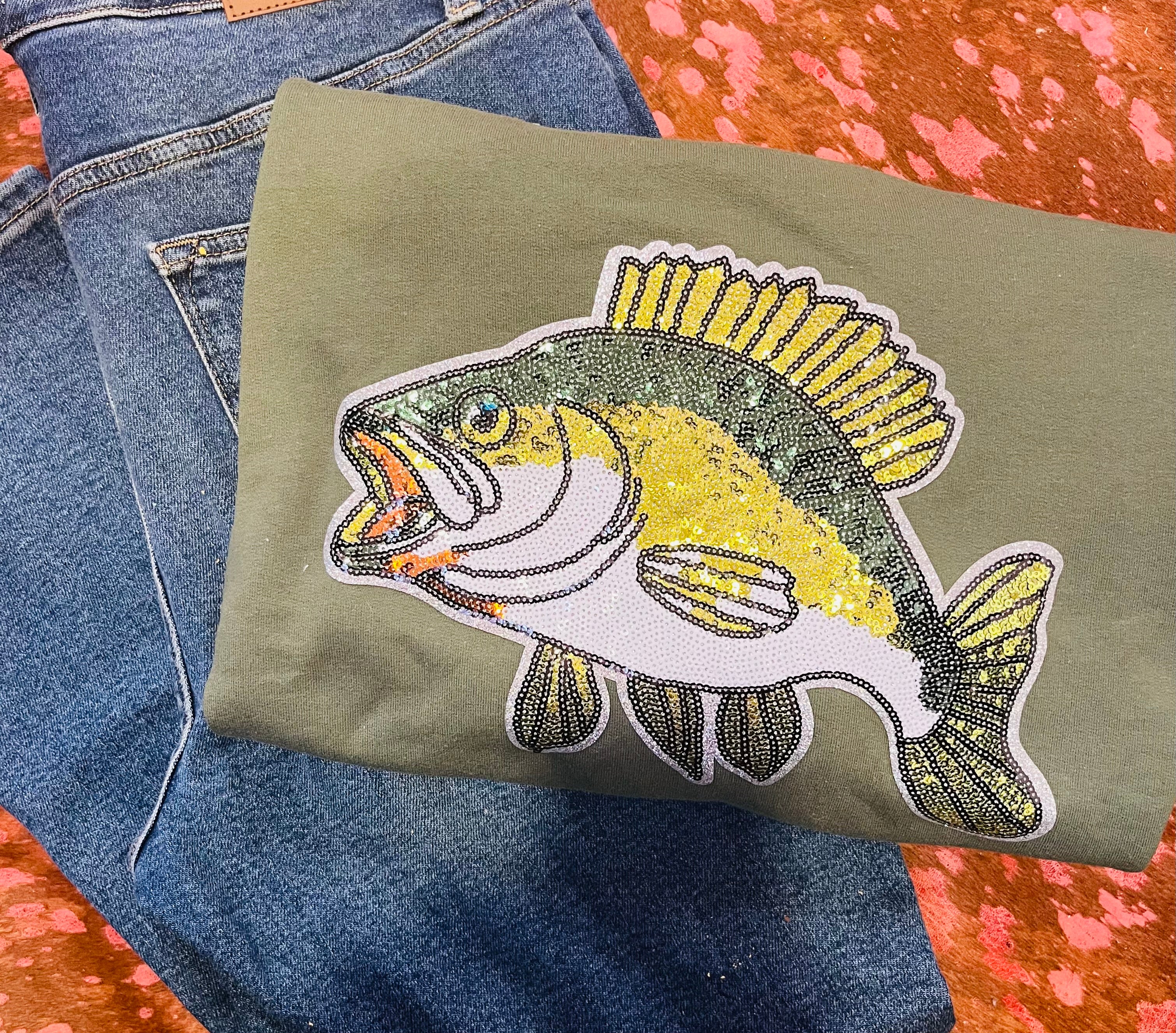 Sequins Fish Crewneck