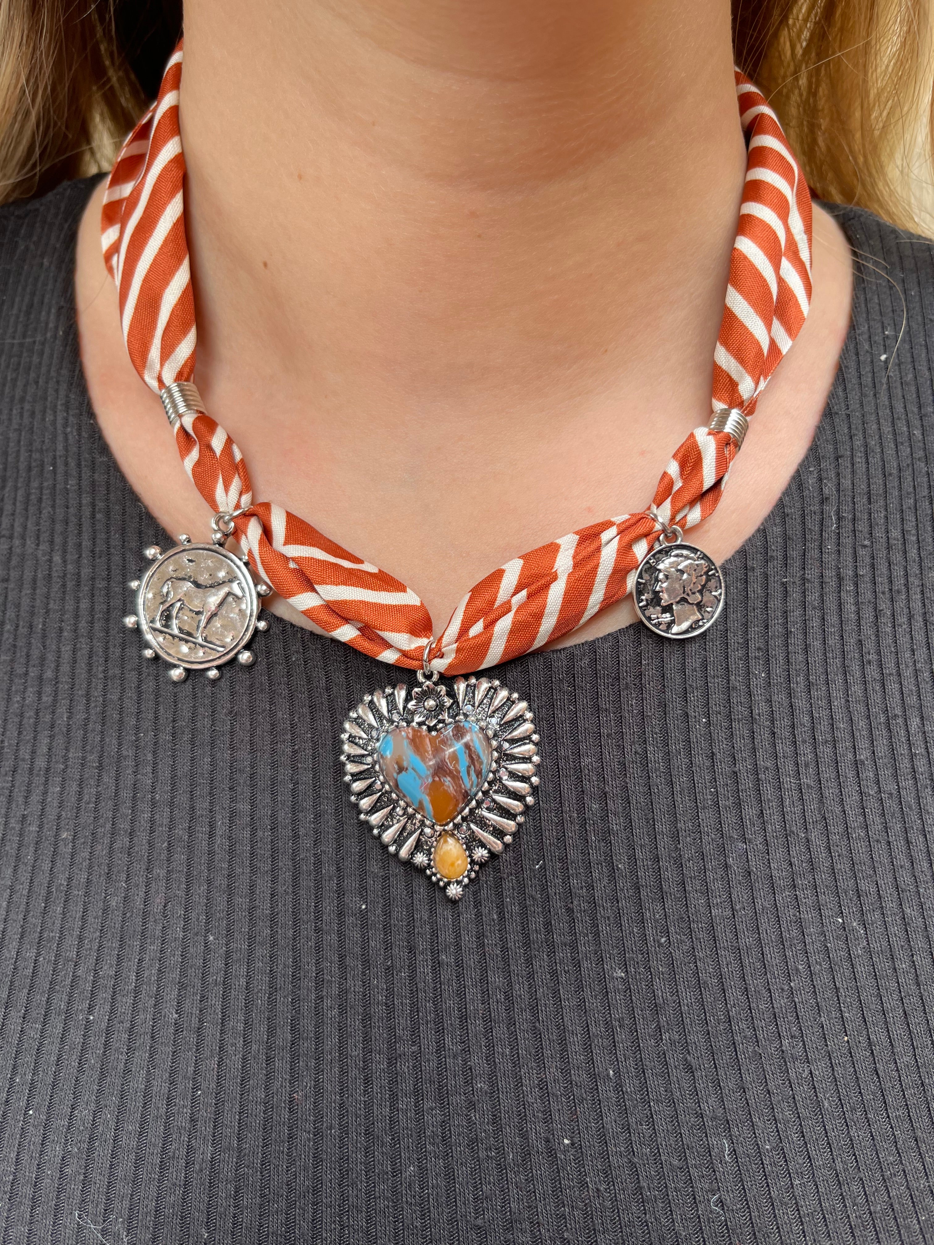 Bandana Charm Necklace