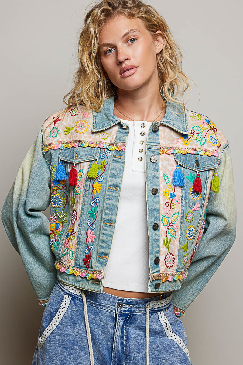 POL Summer Fun Denim Jacket