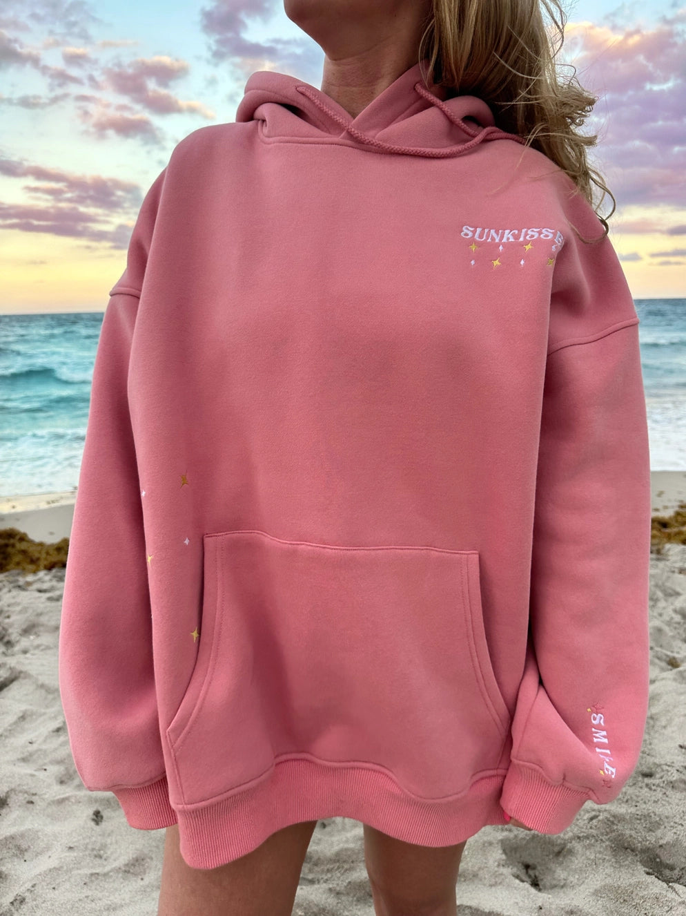 Sunkissed Coconut Embroidered Van Hoodie