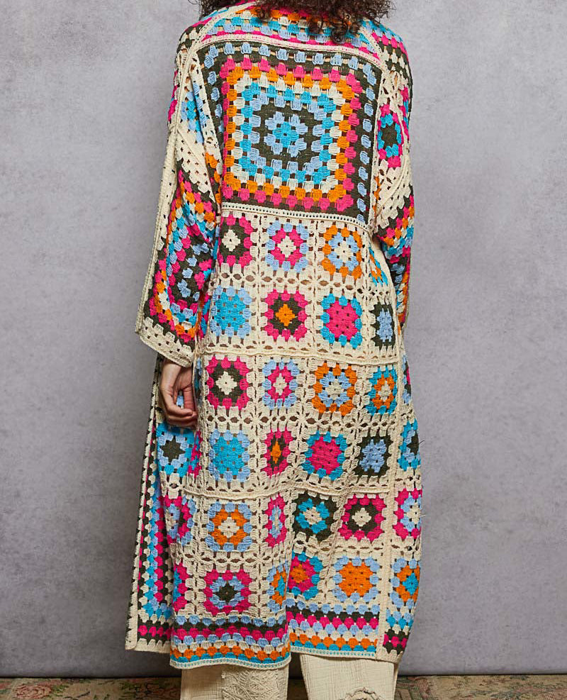 POL Granny Square Cardigan