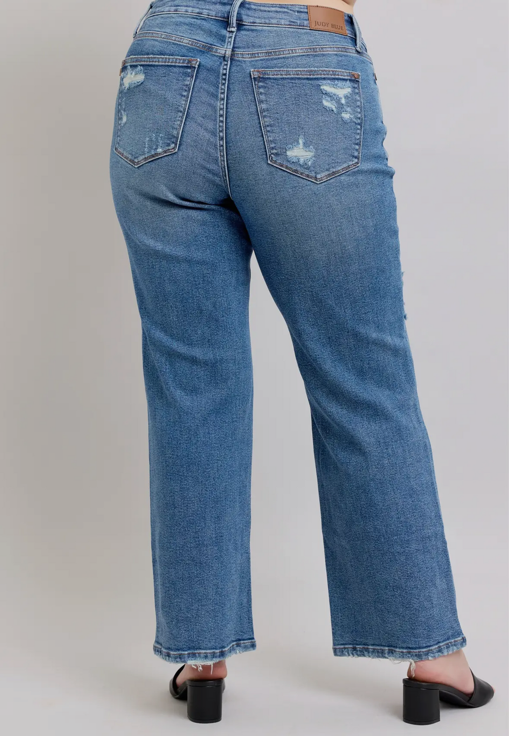 Judy Blue Straight Leg w/ Heavy Destroy