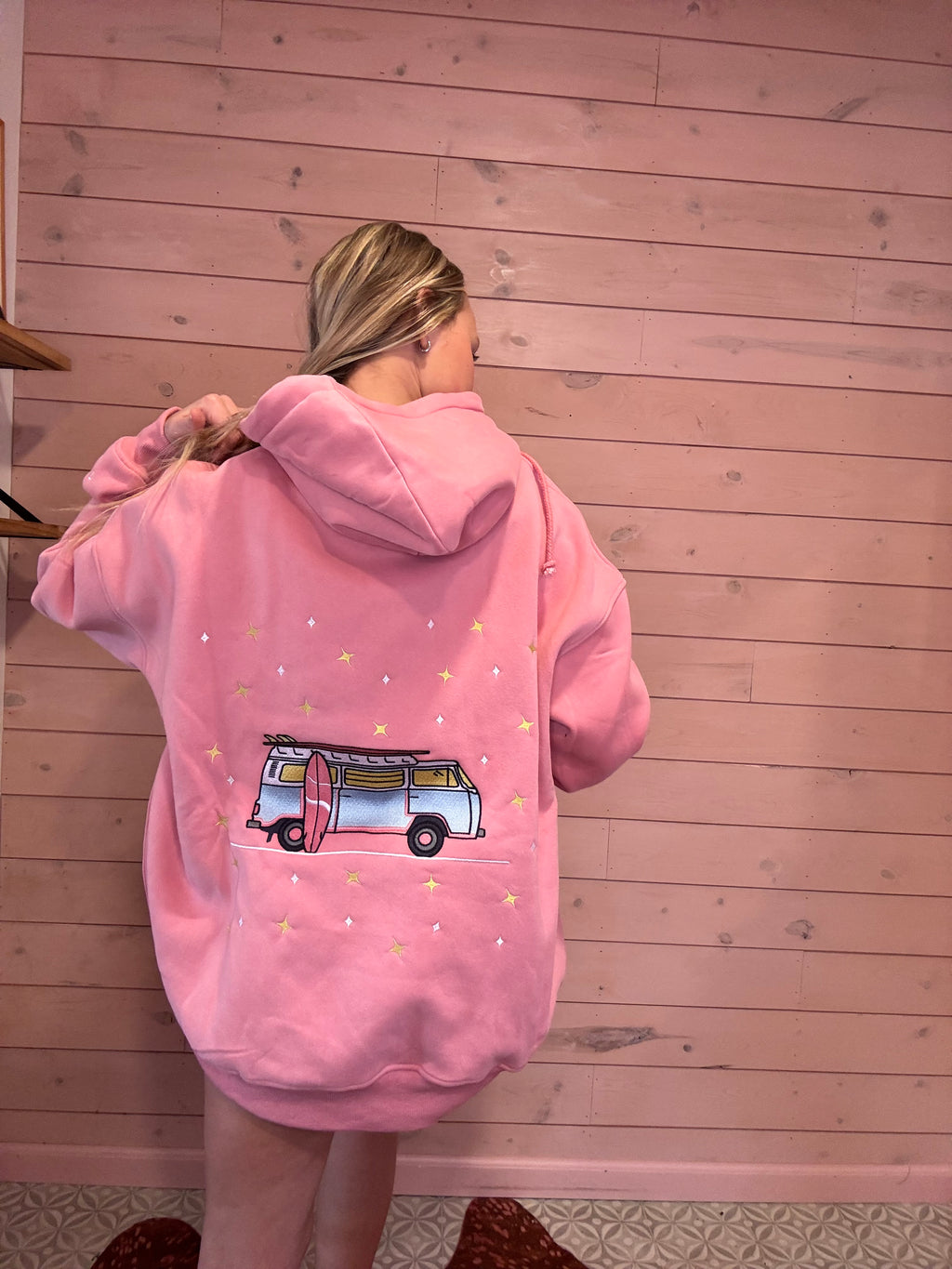 Sunkissed Coconut Embroidered Van Hoodie