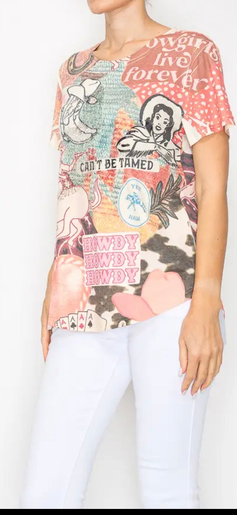 Origami Howdy Sequins Tee