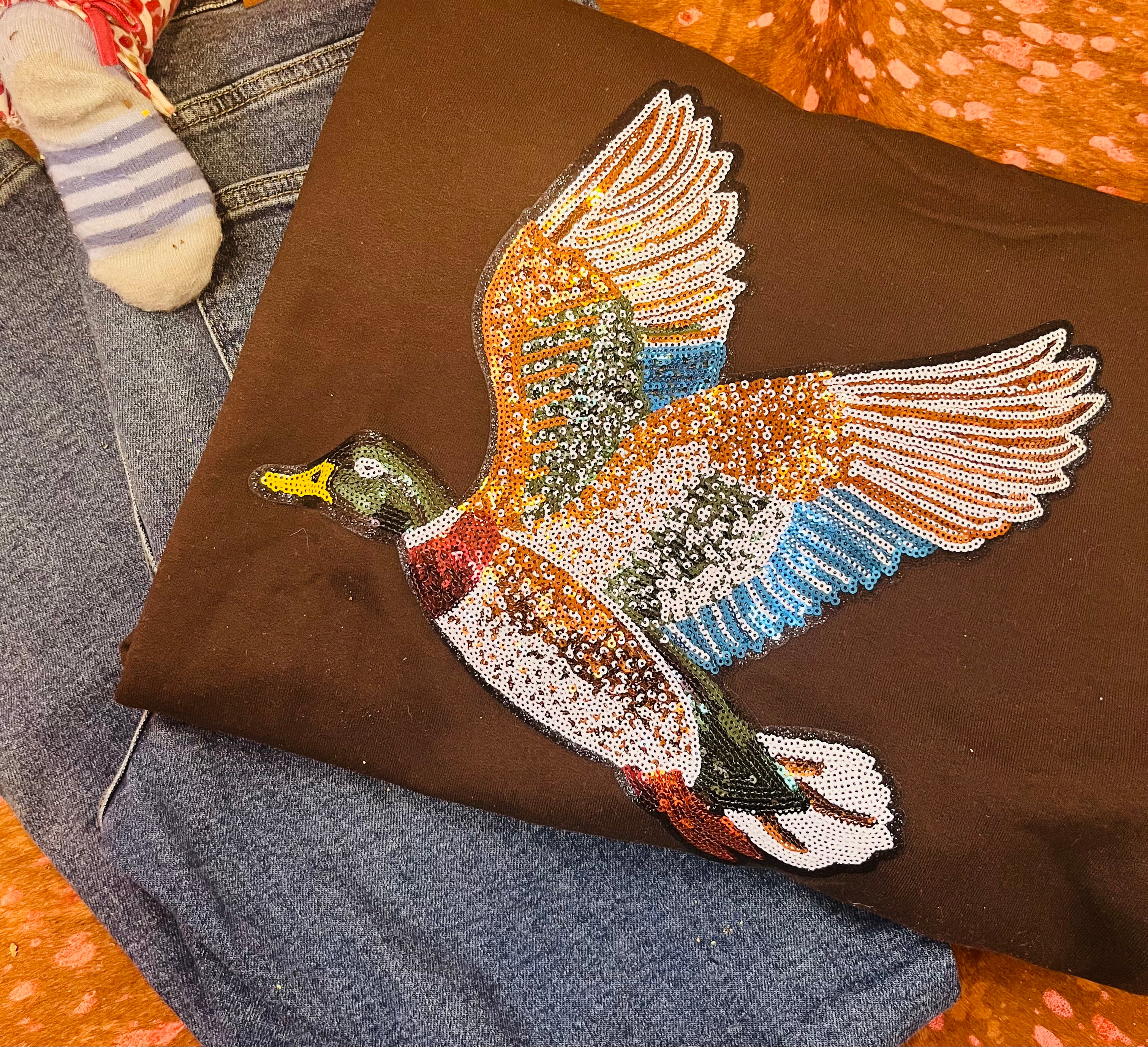 Sequins Duck Crewneck