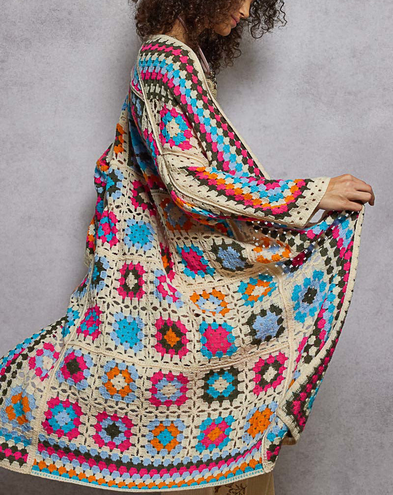 POL Granny Square Cardigan