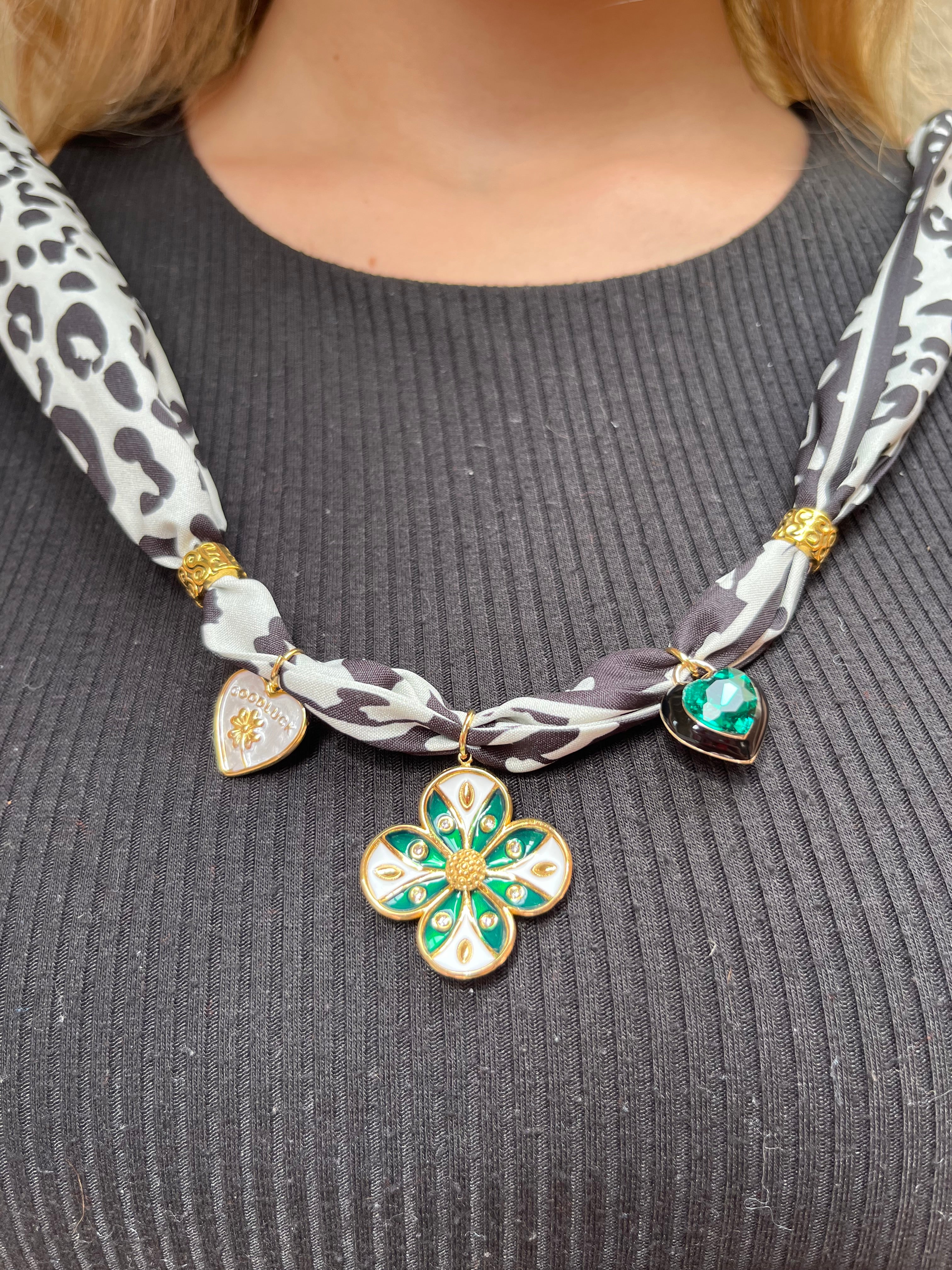 Bandana Charm Necklace