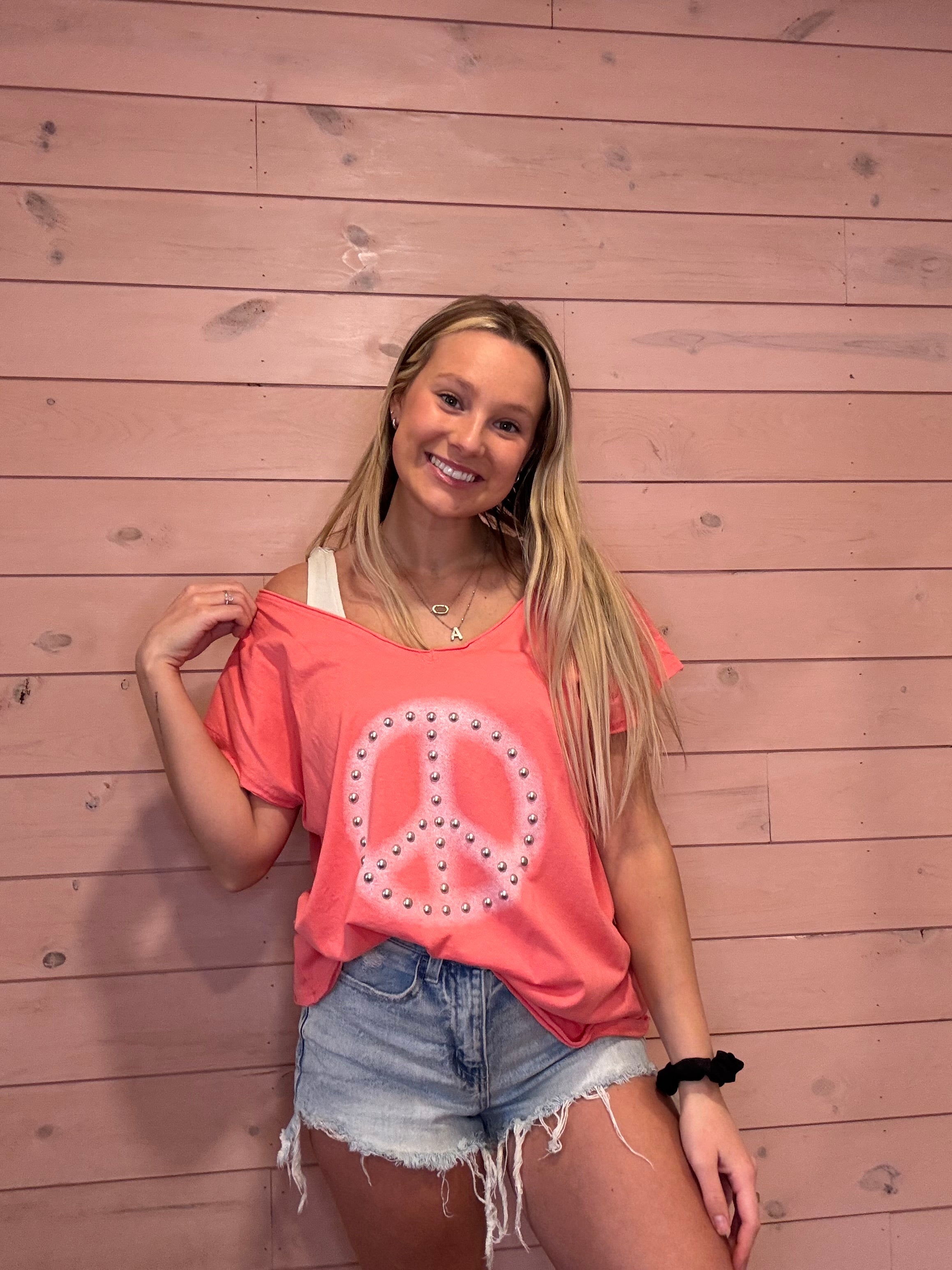 POL Peace Sign Tee