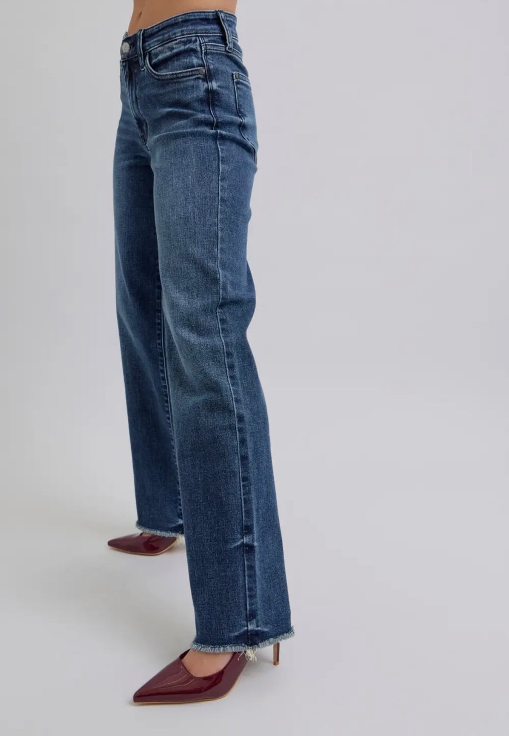 Judy Blue Mid Rise Wide Leg