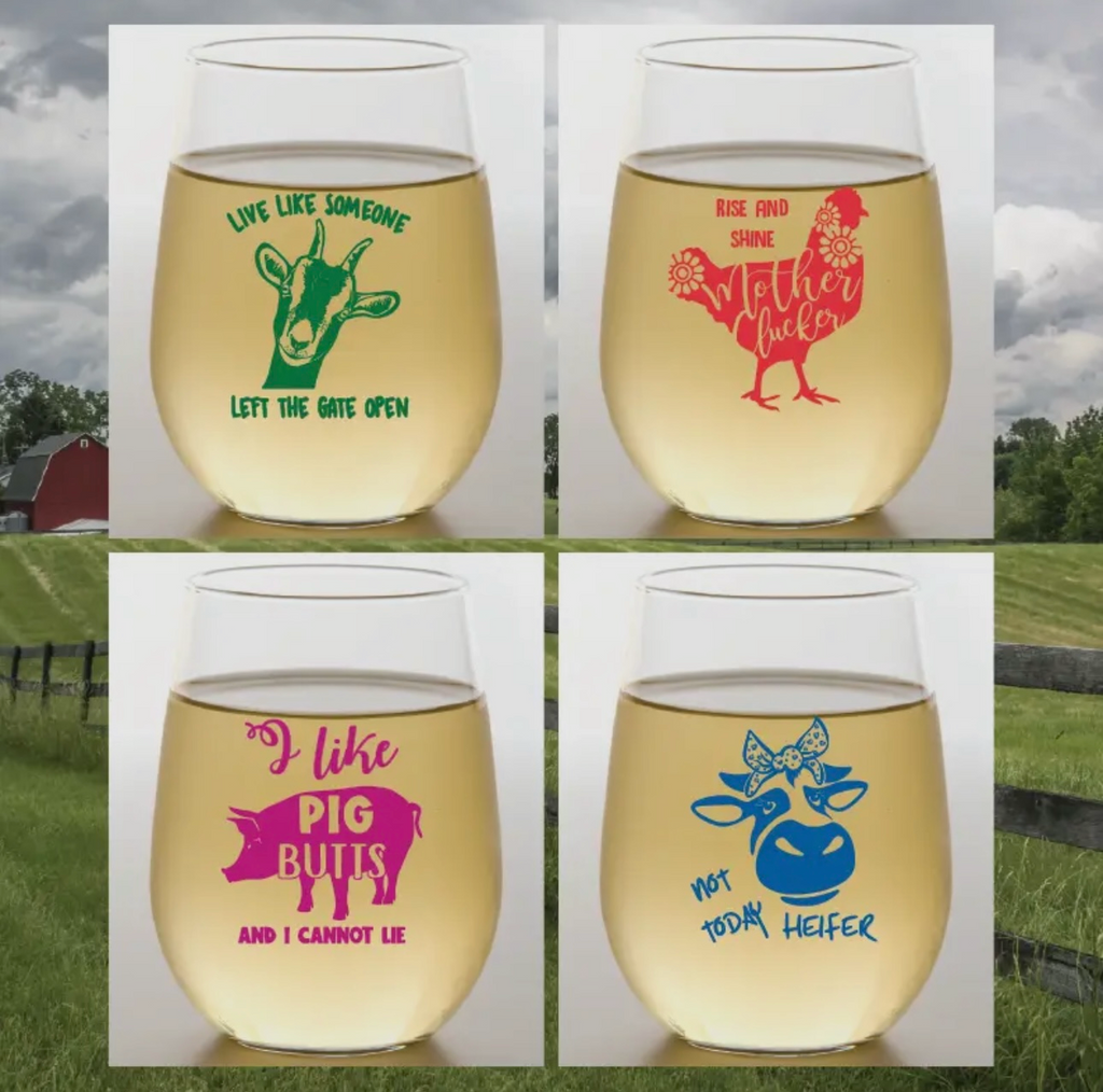 Unbreakable Tritan Wine Glasses 2pack check different styles.