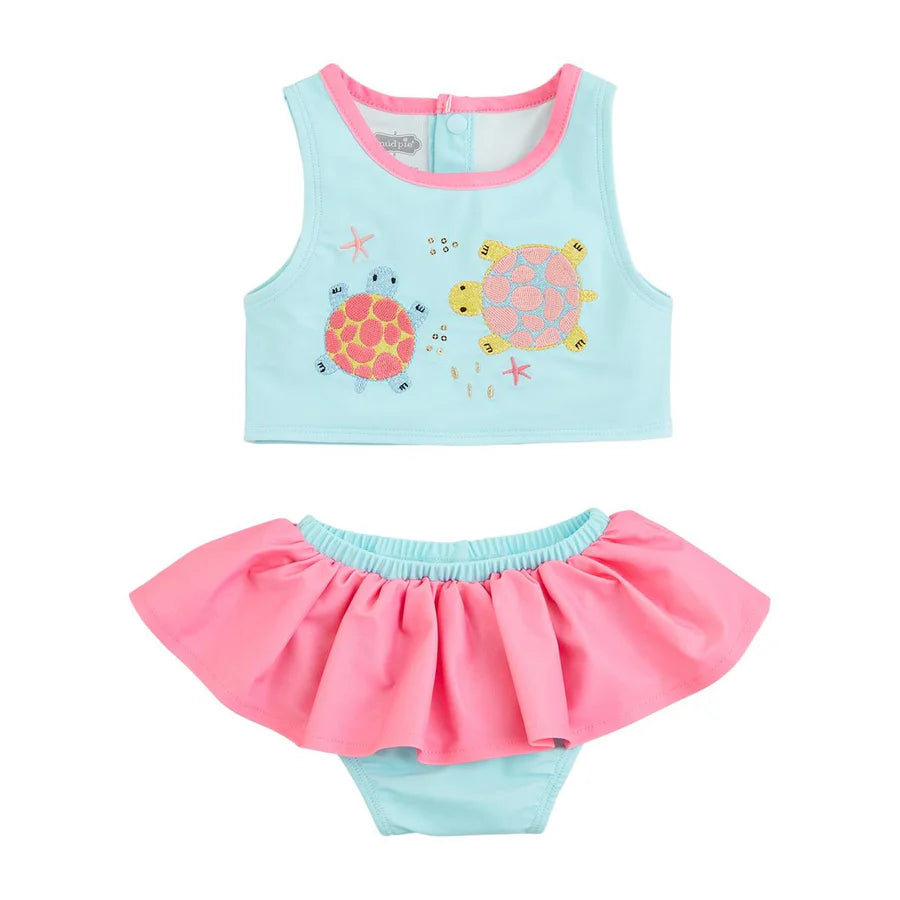 Mudpie Turtle 2-piece Swimsuit